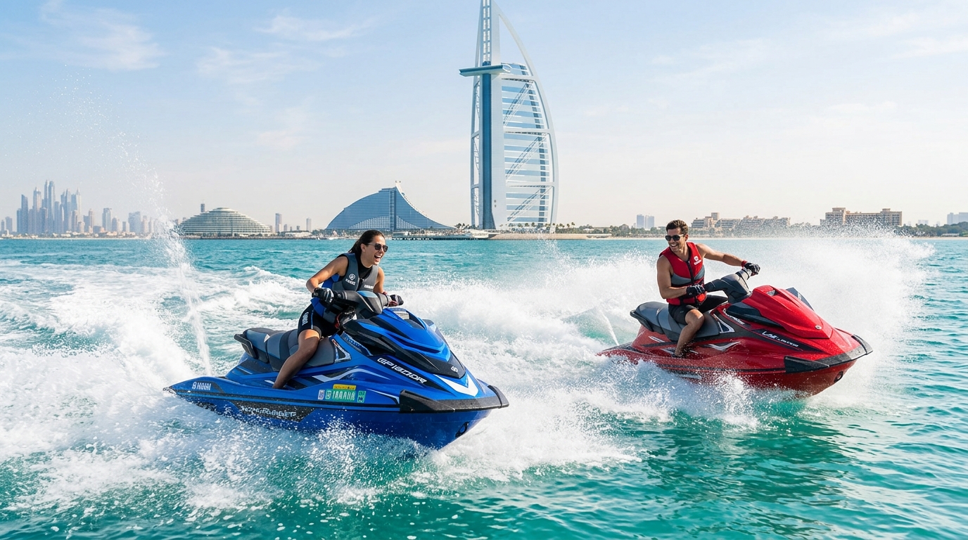 Jet Ski Action at Burj Al Arab
